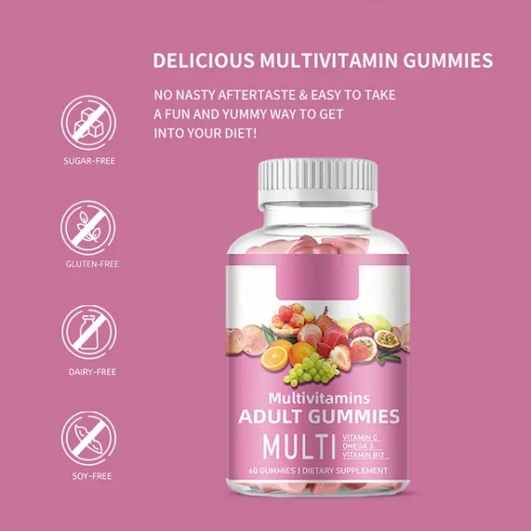 Multivitamin adult gummie for energy metabolism,bone and immunesupport, - Image 2