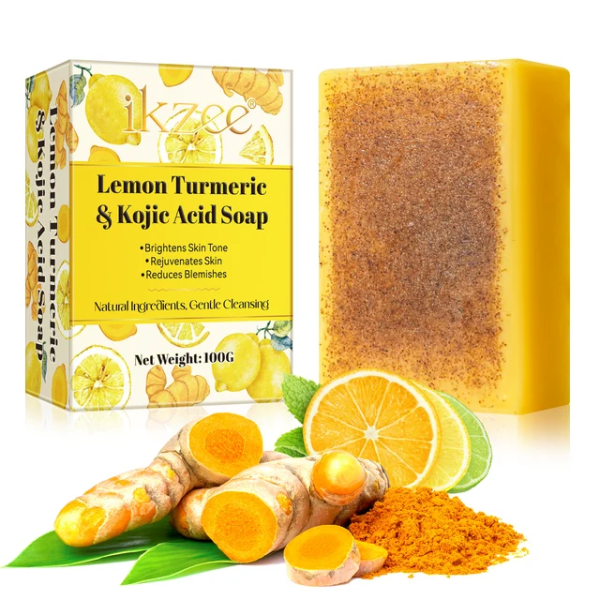 3 packs of Lemon Turmeric And Kojic Soap